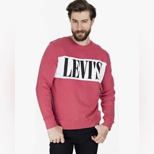 Levi’s® RETRO STYLE LOGO COLOR-BLOCK CREW SWEATSHIRT  (M) unisex